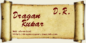 Dragan Rupar vizit kartica